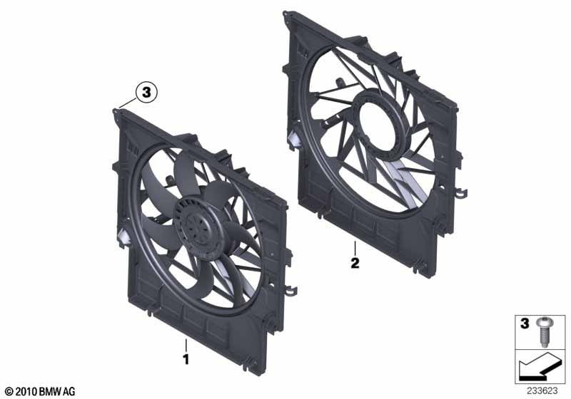 Ventilatoromlijsting, aanbouwdelen