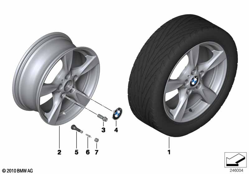 BMW LM velg sterspaak 371