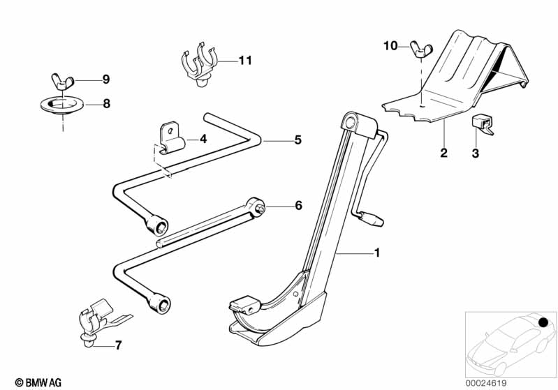 Boordgereedschap/Krik