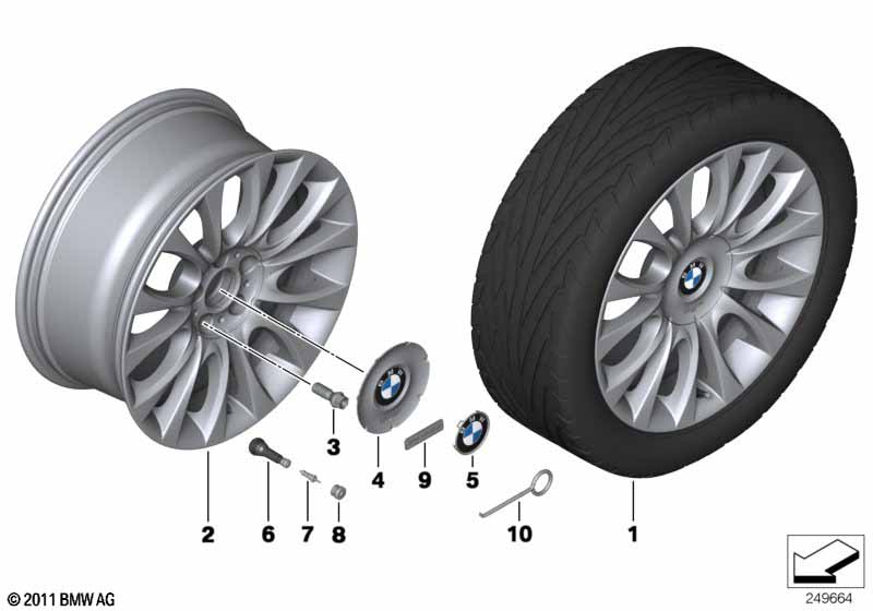 BMW LM-velg Individual V-sp. 349 -19''