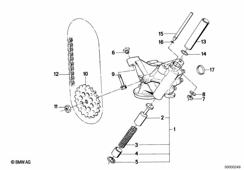 Olievoorziening/Oliepomp m aandrijving