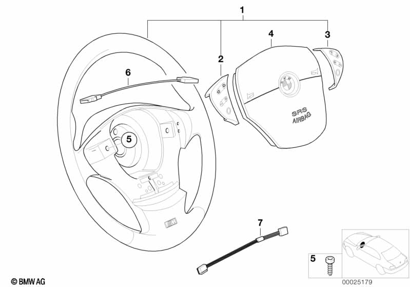 M Sportstuurwiel,airbag-smart,multifunct