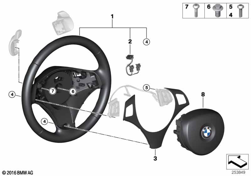 Sportstuurwiel airbag multif./ paddels