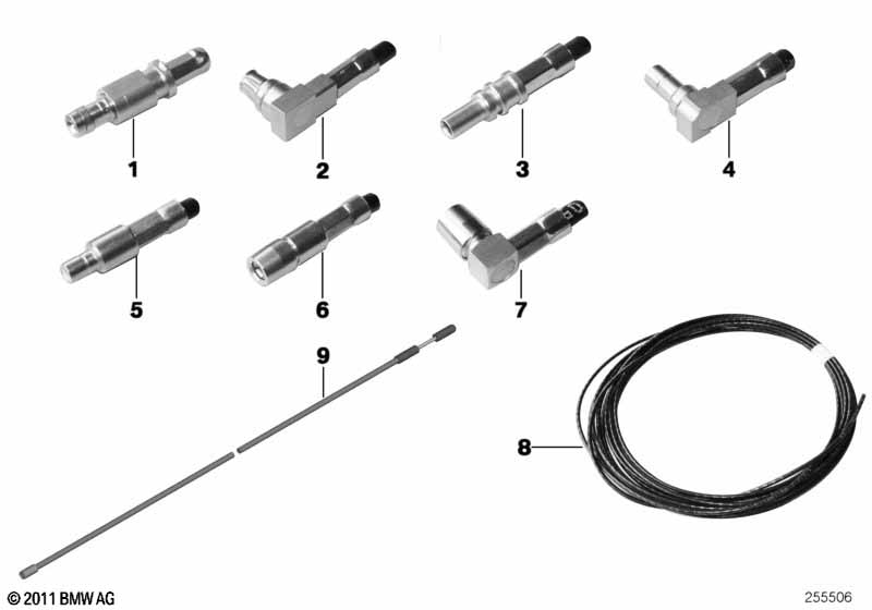 Reparatiedelen coaxkabel contacten