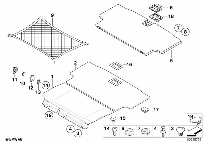 Bekleding bagageruimtebodem