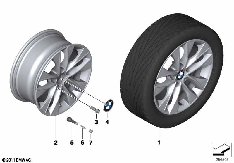 BMW LM velg V-spaak 412