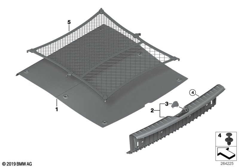 Bekleding bagageruimtebodem