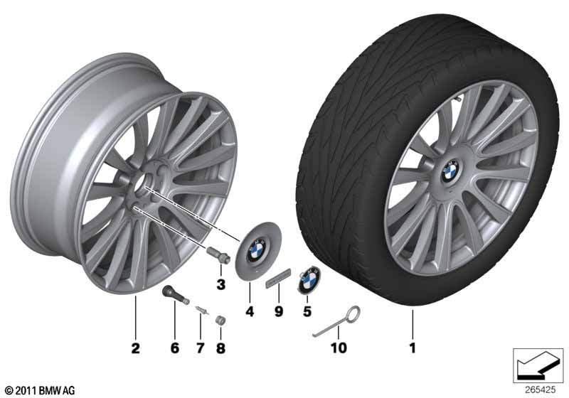 BMW LM-velg Individual V-spaak 374 -20''