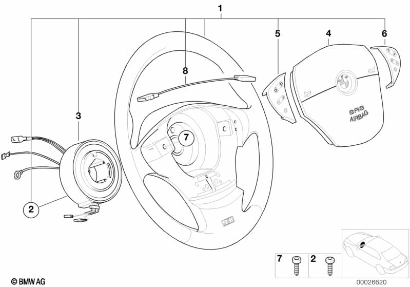 M Sportstuurwiel,airbag,multifunctioneel