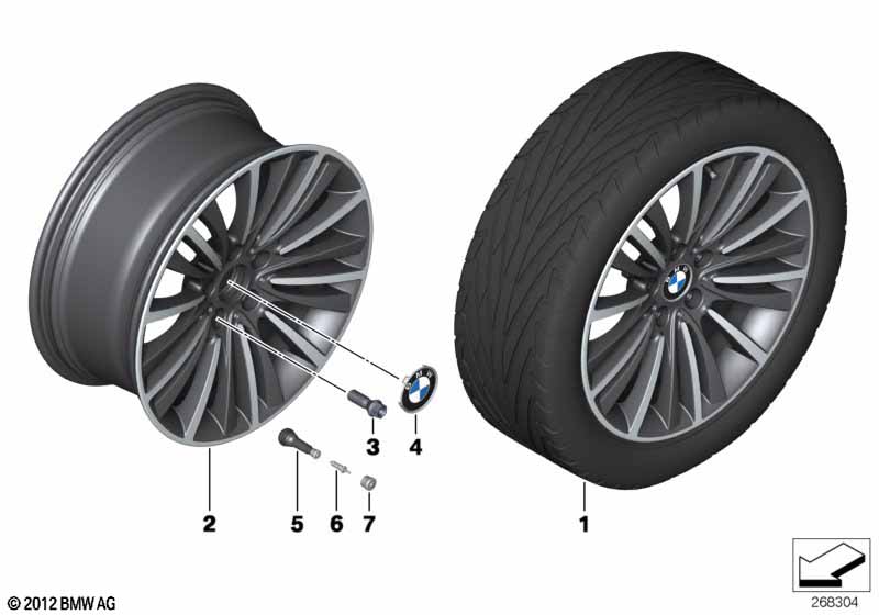 BMW LM-velg W-spaak 423 - 19''