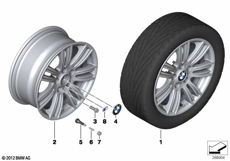 BMW LM velg M sterspaak 383-17''