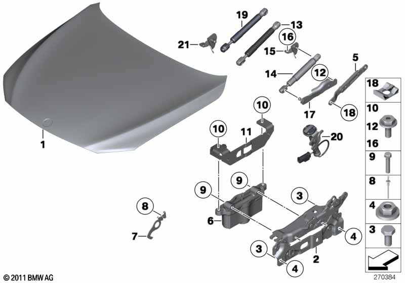 Motorkap/aanbouwdelen