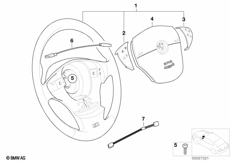 M Sportstuurwiel,airbag-smart,multifunct