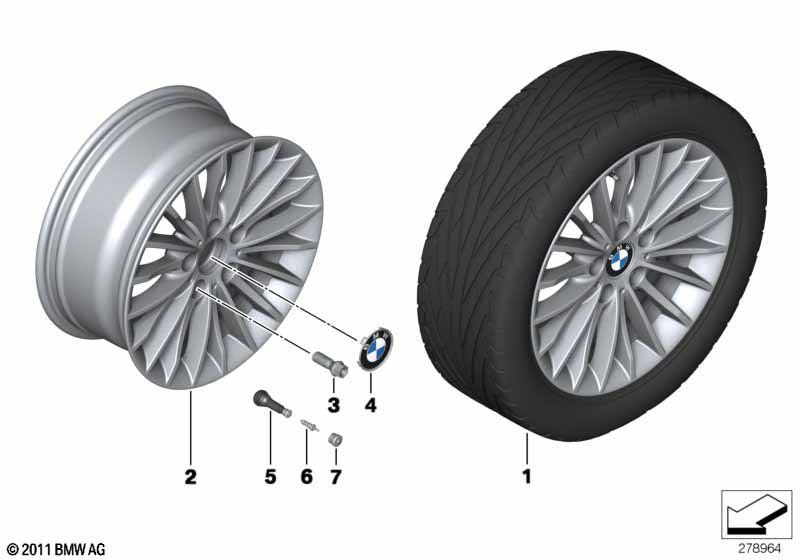 BMW LM-velg veelspaaks 414 - 17''