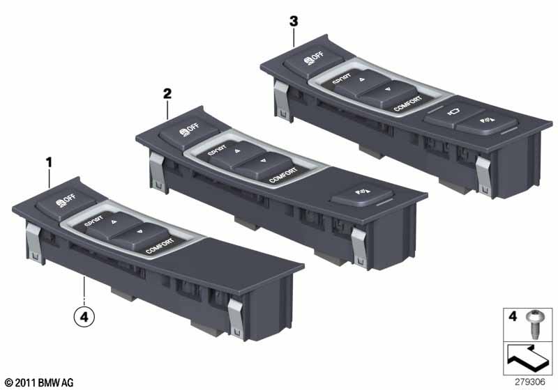 Bedieningspaneel middenconsole