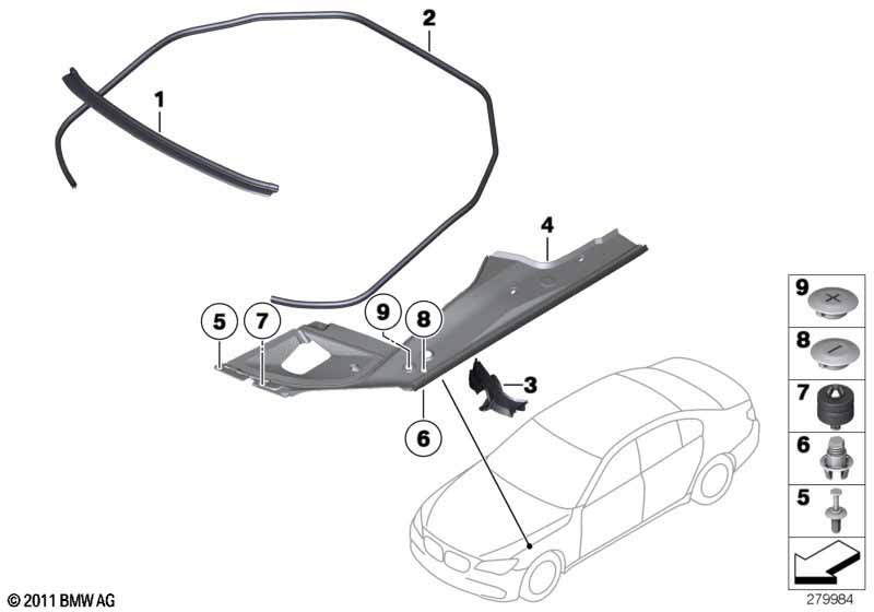 Motorkap afdichtingen