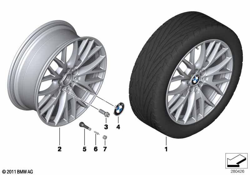 BMW LM velg kruisspaak 404-20''