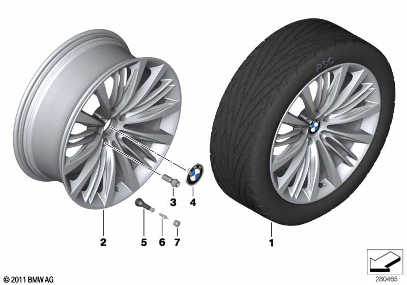 BMW LM-velg V-spaak 463