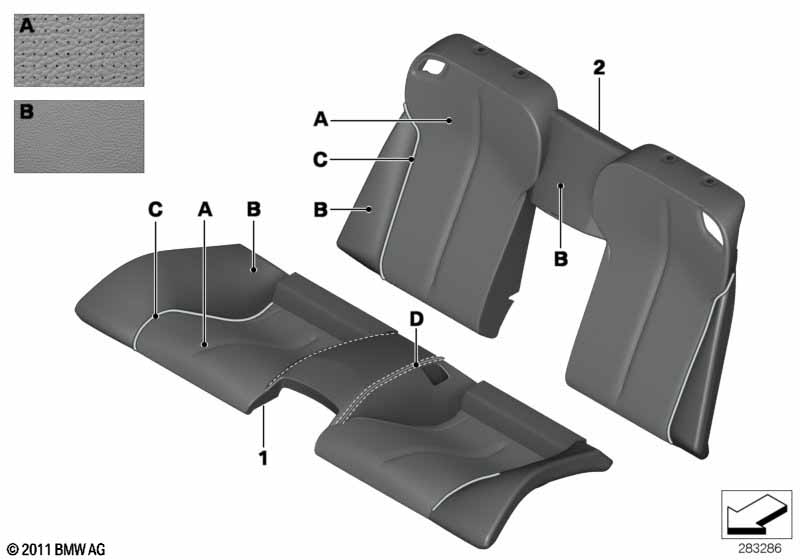 Ind. bekleding Leer Klima achter