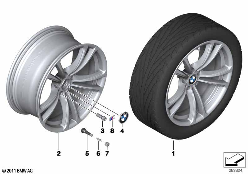 BMW LM-velg M dubbele spaak 409