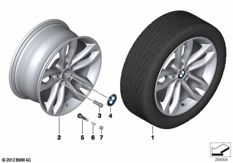 BMW LM velg dubbelspaak 424