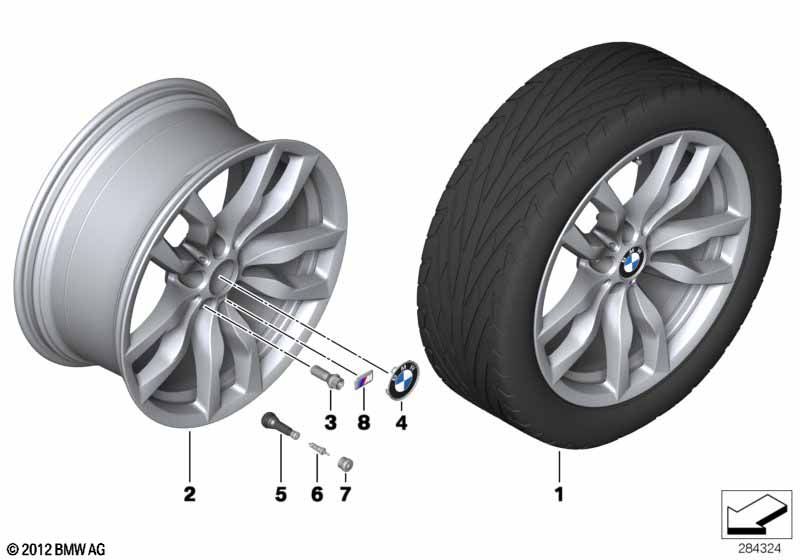 BMW LM-velg M dubbele spaak 435