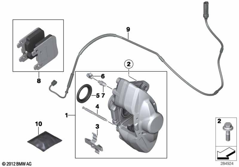 Remvoeringsensor achterrem