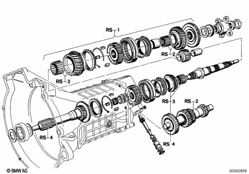 Getrag 242 tandwiel set-reparatie set