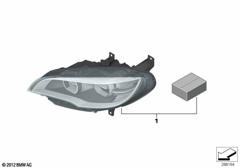 Na-inbouwset LED koplamp