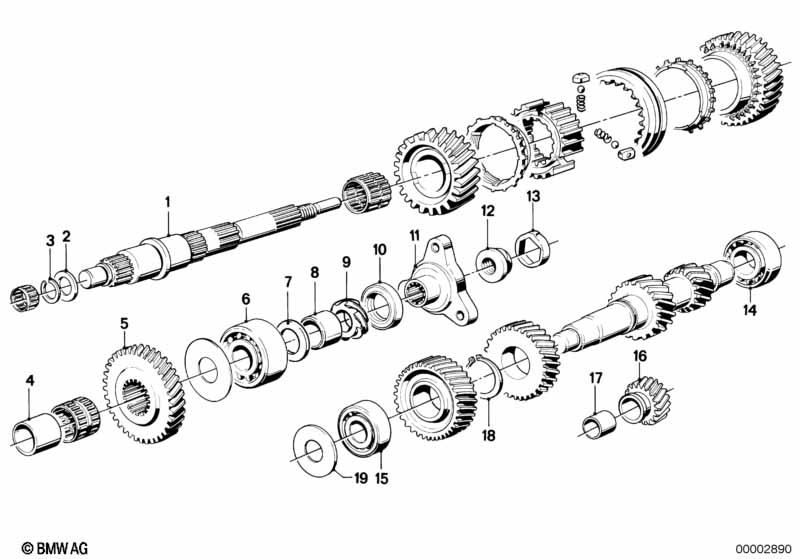 Getrag 262 tandwiel set, onderdeele