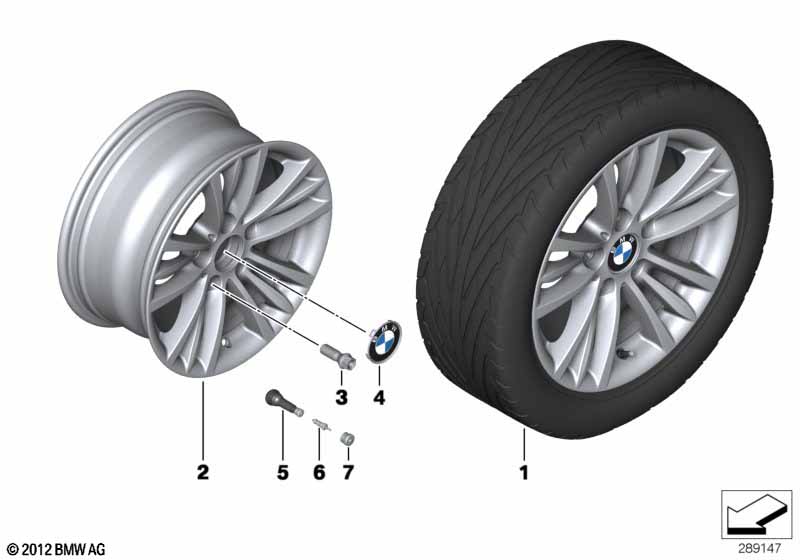 BMW LM-velg W-spaak 418 - 16''