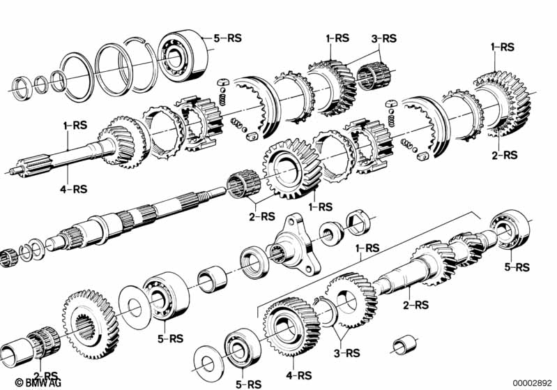 Getrag 262 tandwiel set-reparatie set