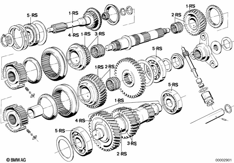 Getrag 262 tandwiel set-reparatie set