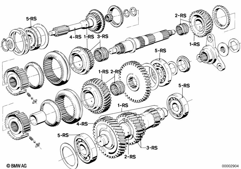 Getrag 262 tandwiel set-reparatie set