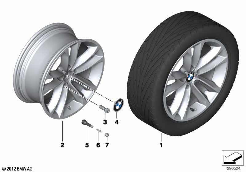 BMW LM-velg dubbele spaak 421