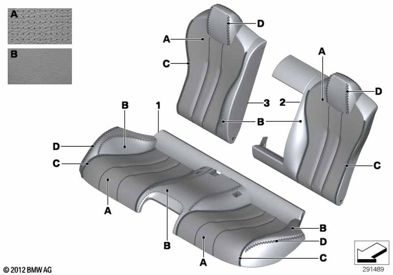 Ind. bekleding Leer Klima achter