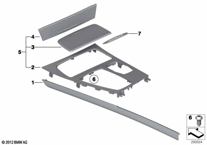 Sierafdekkingen middenconsole