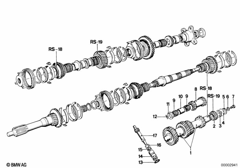 Getrag 235 tandw.set-onderdel./repar.set