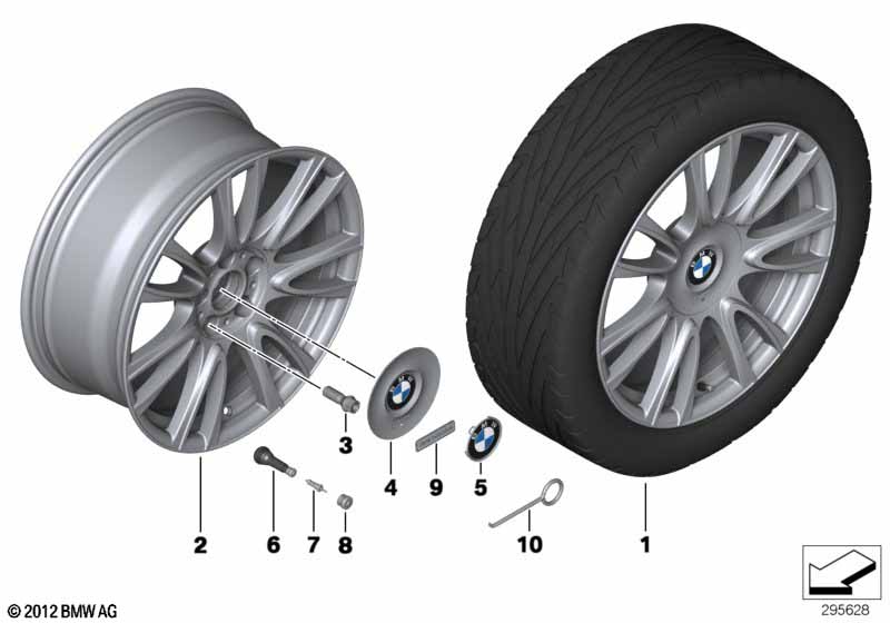 BMW LM-velg Individual V-spaak 439 -19''