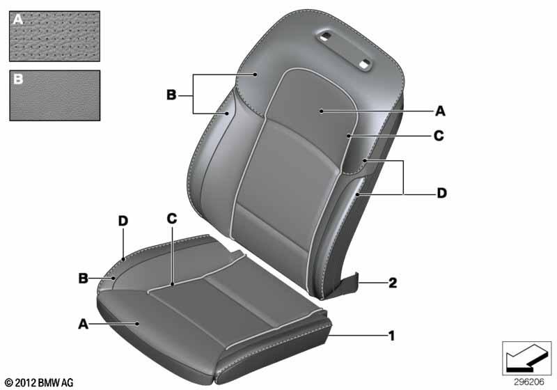 Ind. bekleding comfortstoel Leer Klima