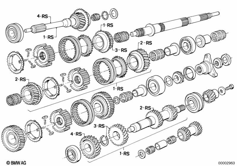 Getrag 265/5 tandwiel set-reparatie set