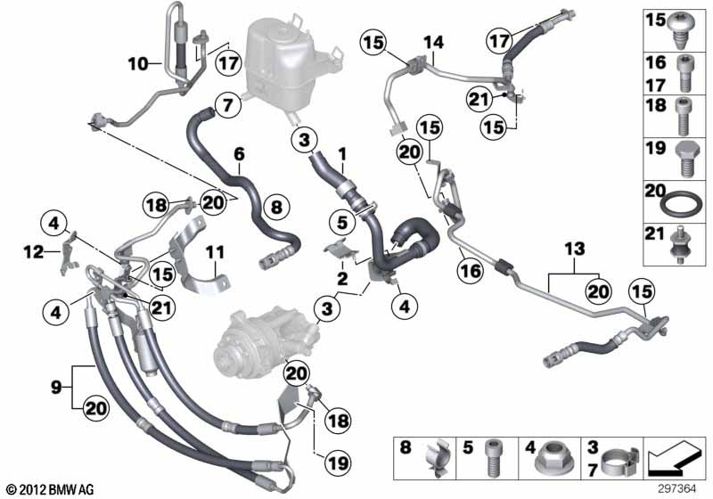 Hydrostuurinricht./olieleid./dynam.drive