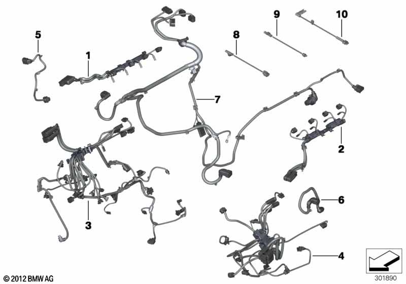 Kabelboom motor