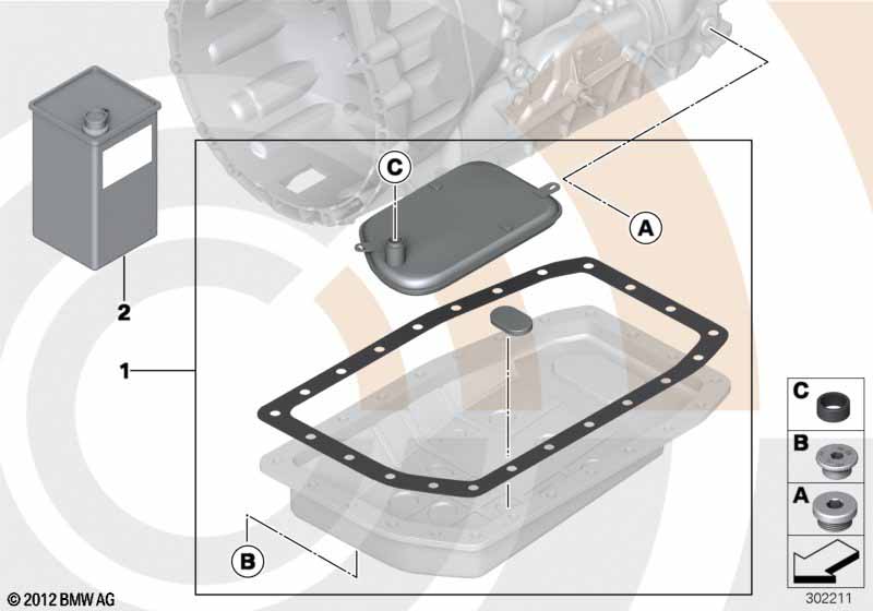 Vloeistofverv.set aut. transmissie