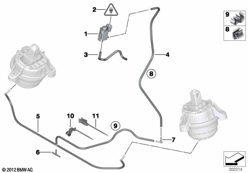 Vacu�mregeling-motorsteun