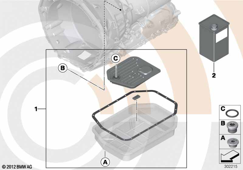 Vloeistofverv.set aut. transmissie