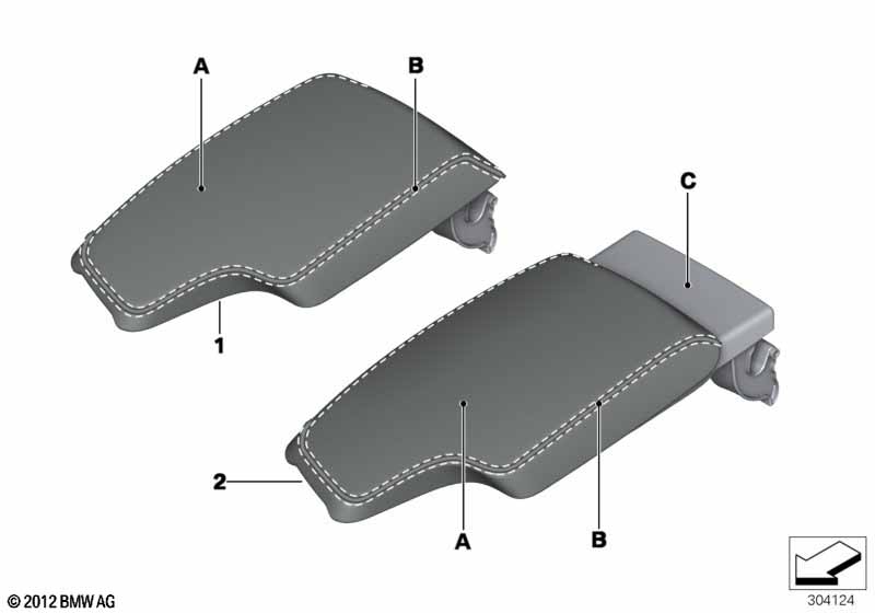 Individual-armleuning middenconsole