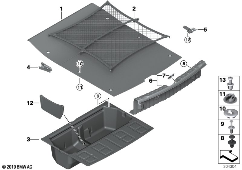 Bekleding bagageruimtebodem