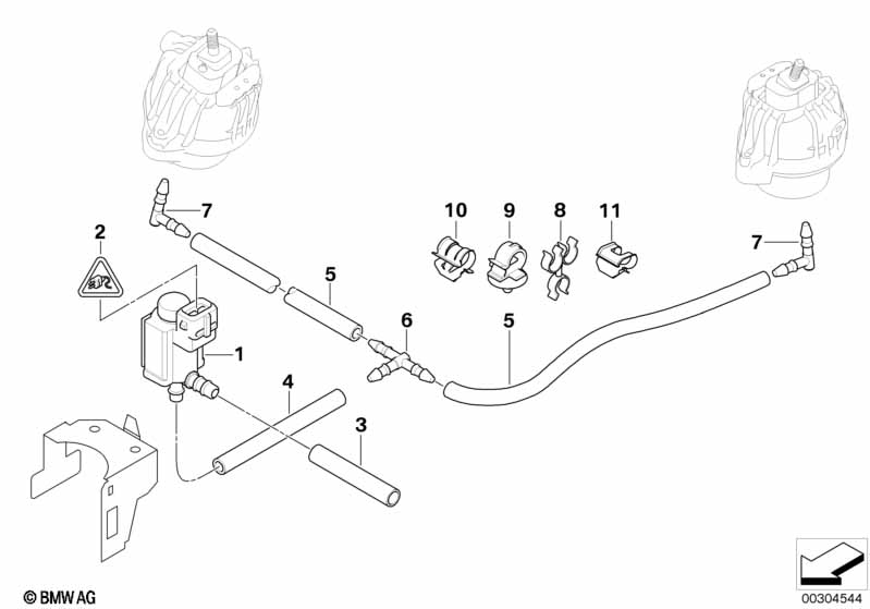 Vacu�mregeling-motorsteun