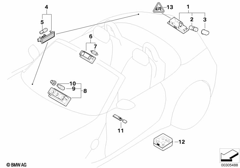Diverse lichten/reservelampenbox